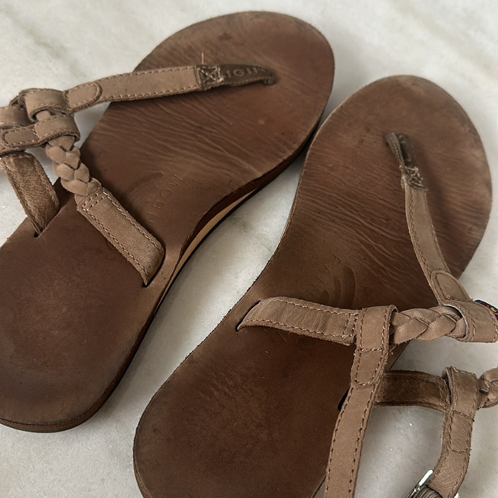 Rainbow Braided Strap Sandals - Great Condition